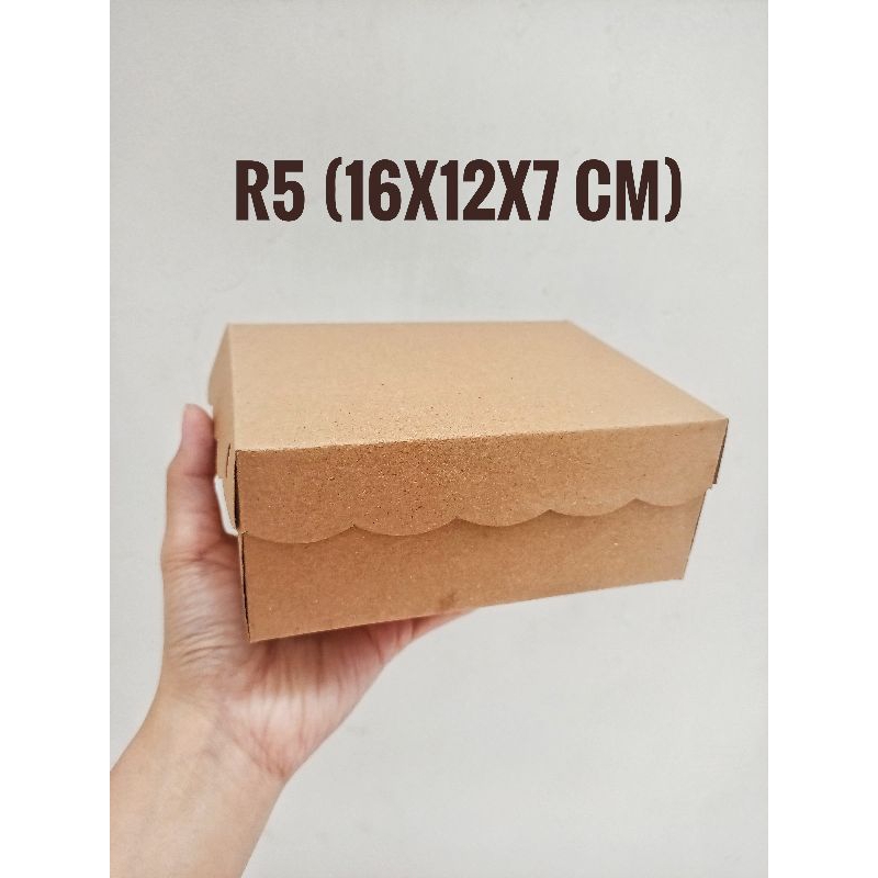 

Kardus Kue R5 16x12x7cm Kraft Box Dus Tebal Murah