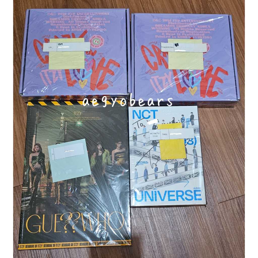 SIGNED ALBUM ITZY LIA CHAERYEONG GUESS WHO CRAZY IN LOVE CIL