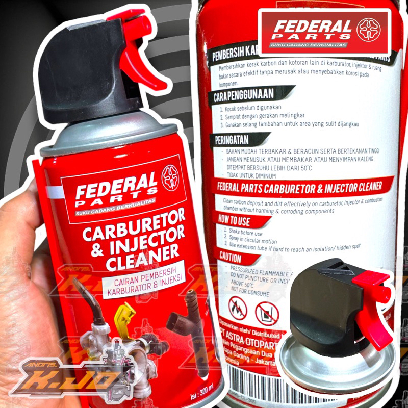 Pembersih Karburator dan Injeksi Motor 300 ml /Carburator Cleaner & Injector Cleaner Original FEDERA