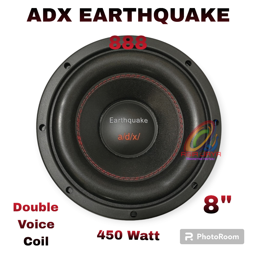Subwoofer ADX Earthquake 888 8 Inch Double Voice Coil