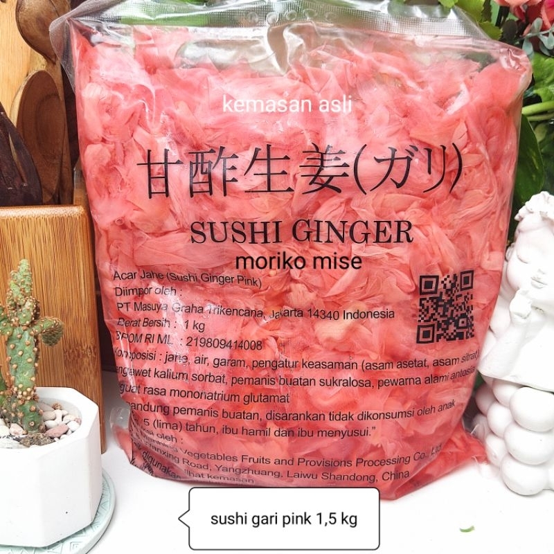 

1 kg sushi gari pink jahe merah sushi ginger pickles acar jahe sushi sayuran acar