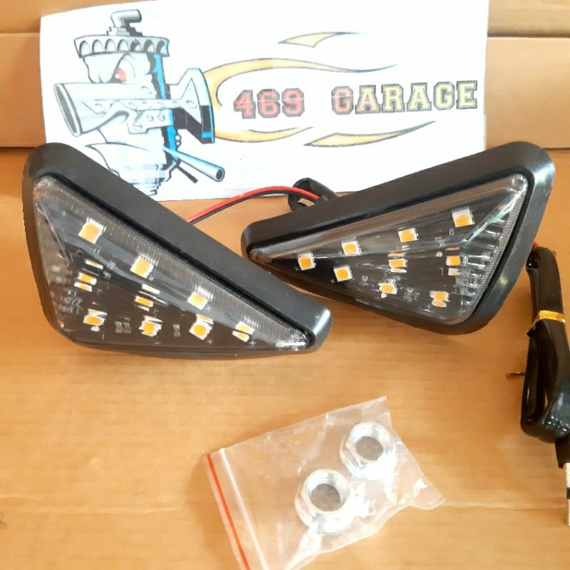 Sein Tempel Led Kuning | Sein Tempel Segitiga | Sein Tempel Vairing Cbr Ninja R15 R25 Dll