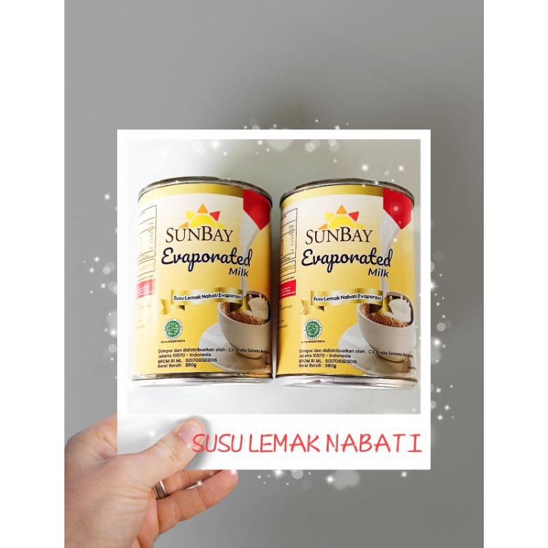 

SUNBAY EVAPORATED SUSU LEMAK NABATI 380g/SUSU EVAPORASI SUNBAY