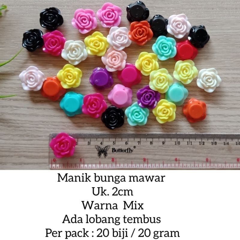 manik  bunga mawar / mote mawar / monte mawar