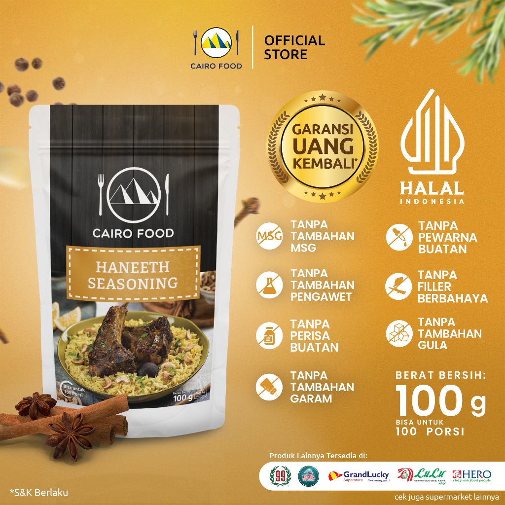 

Bumbu Haneeth Spice Mix Cairo Food - 100 Gram