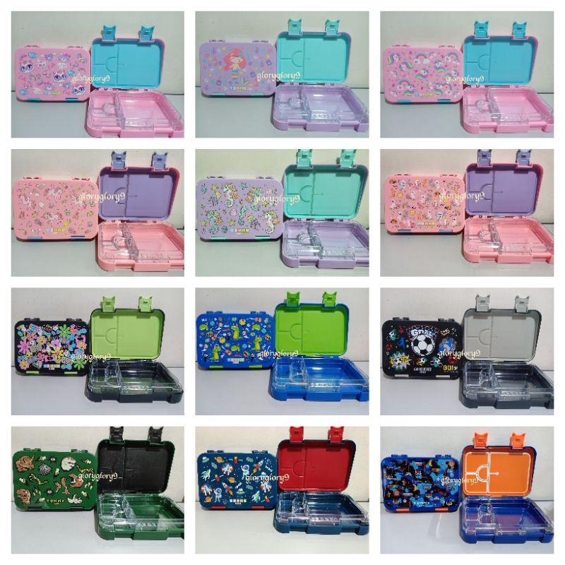 Yummy box medium bento characters colour 710ml