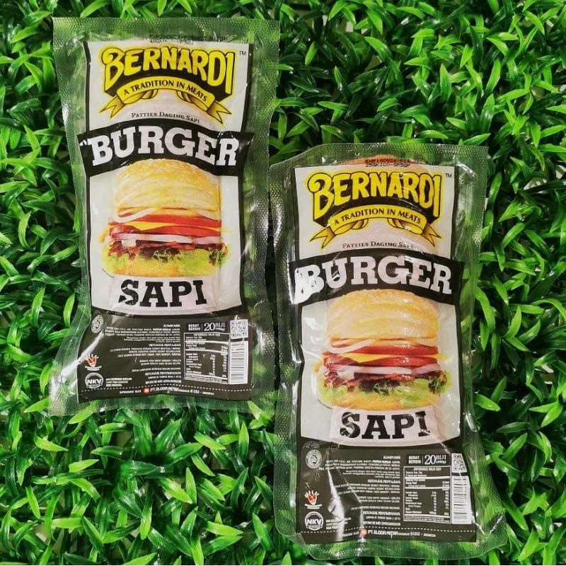 

Bernardi Burger Sapi Kecil Isi 20 - Berat 450 Gr