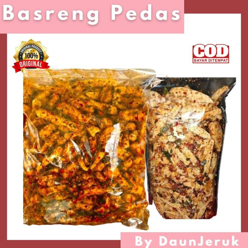 

Basreng isi nett 100 gram rasa pedas daun jeruk