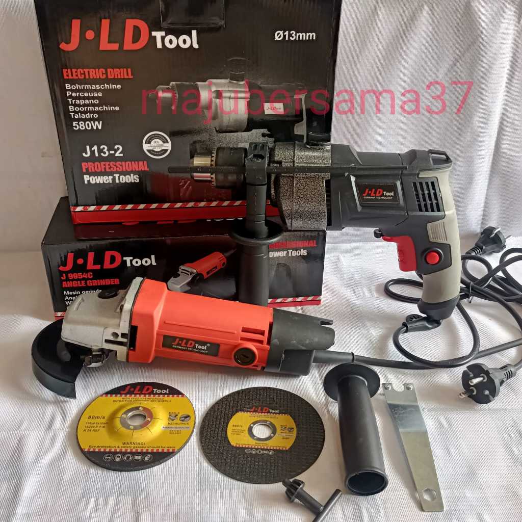 Paket mesin bor tembok jld bor listrik j13-2 mesin gerinda tangan j9954 gerinda listrik jld