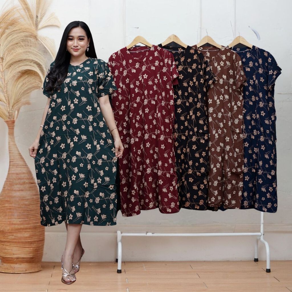 Daster Kekinian Terbaru Busui Rayon Batik Pekalongan Bumil Baju Wanita Resleting Viral Tidur Dewasa 