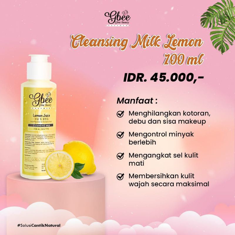 Gbee Glow Beauty Cleansing Milk Gbee Glow Beauty Treatment