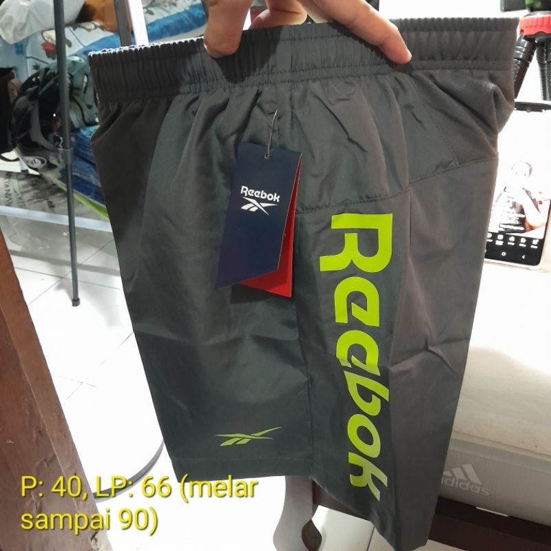 Celana Pendek Training, Celana Olahraga Reebok Pria dan Wanita Original