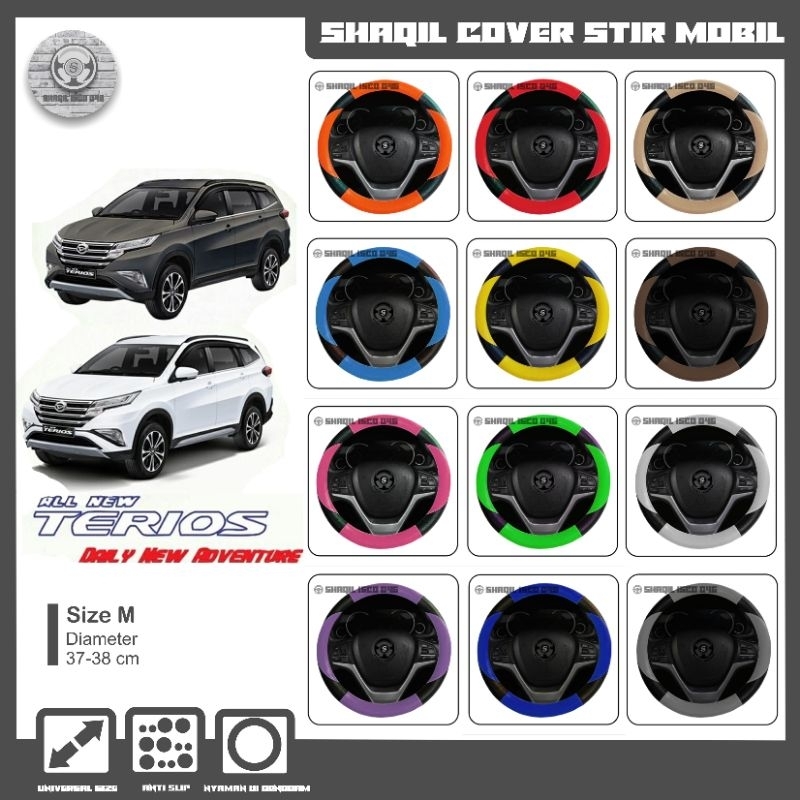 Sarung Stir Mobil Daihatsu Terios, Cover Stir Mobil Terios, Sarung Stir Minibus