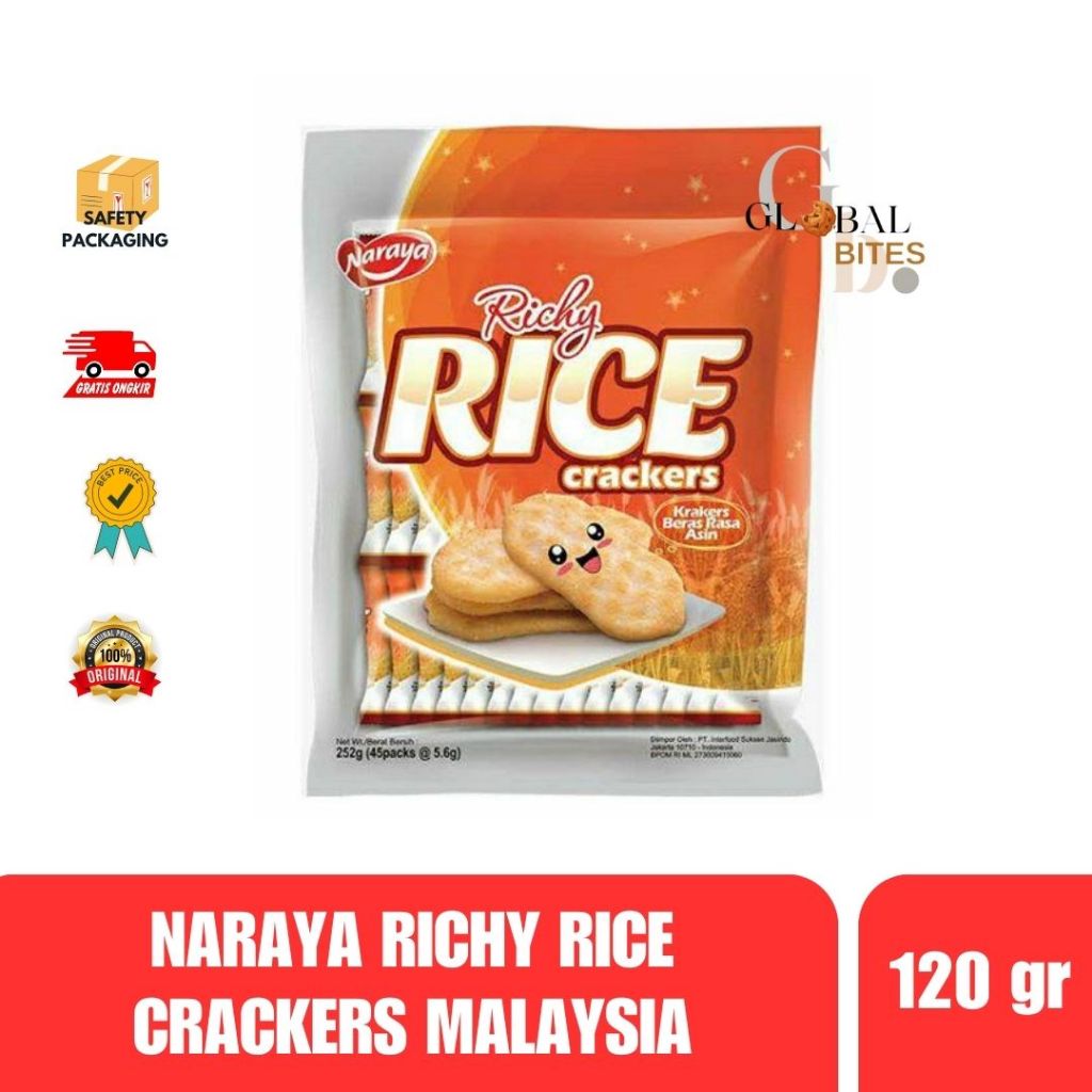 

[120 gr] NARAYA RICHY RICE CRACKERS/ KRAKERS BERAS 120gr