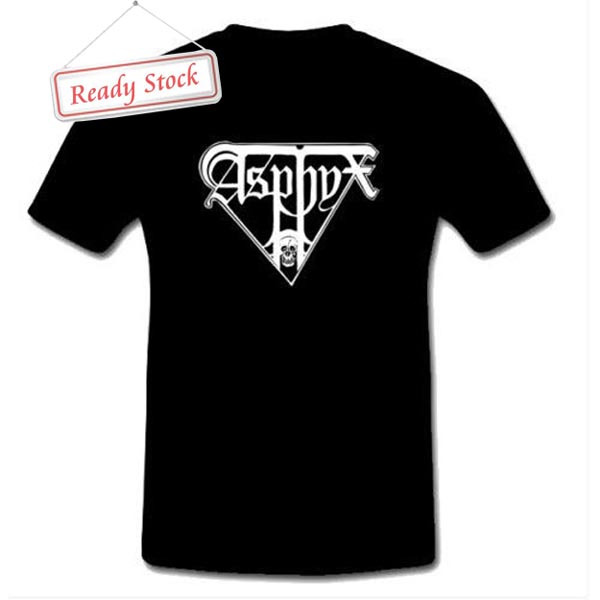 Kaos ASPHYX LOGO Tshirt Unisex Casual Bahan 100% Cotton Black T-SHIRT BAND