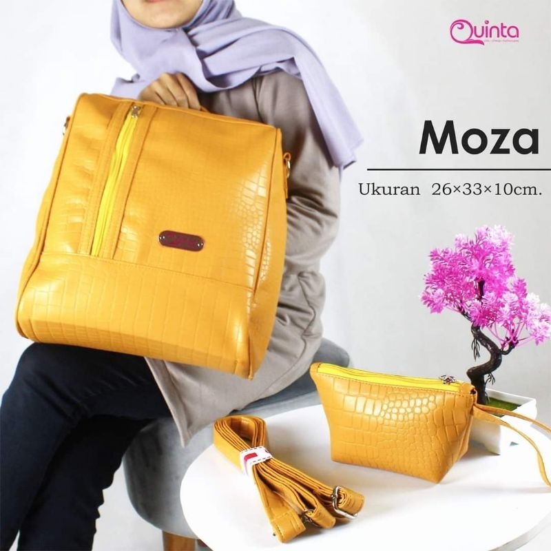 Tas Ransel Tas Wanita Bagpack Moza Original by Quinta