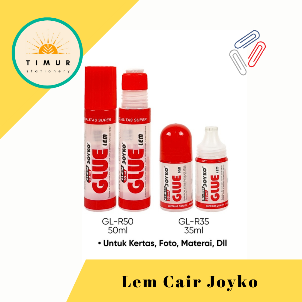

Lem Kertas Cair Joyko GLR35 / GLR50 Per Pc
