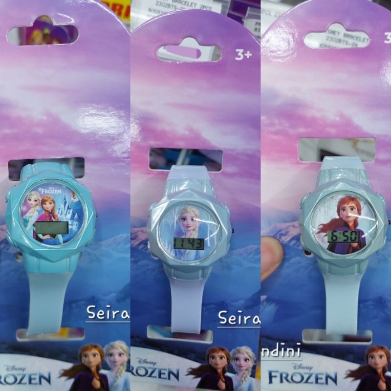 Jam Tangan Digital Disney Frozen Elsa Anna Anak Remaja Perempuan Cewek Kado Hadiah Unik Mr DIY