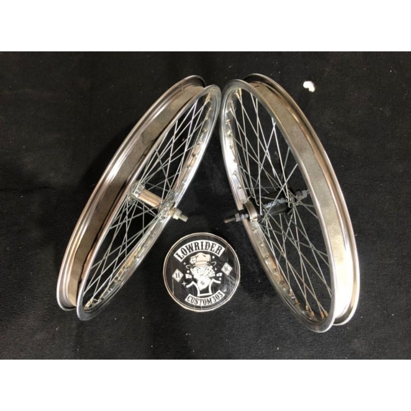 Velg Chrome Uk 20 Sepeda Lowrider Torpedo