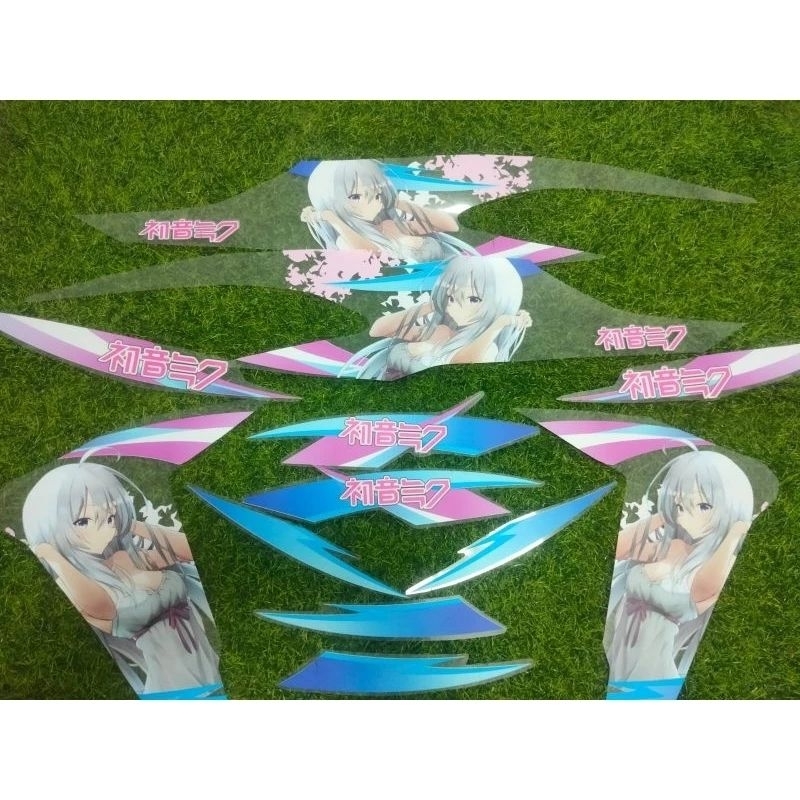 STRIPING STICKER TRANSPARAN HONDA VARIO NEW 125/150 DESAIN CUSTOM ANIME WIBU NEW