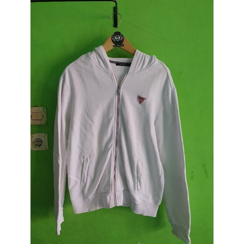 Hoodie zipper guess