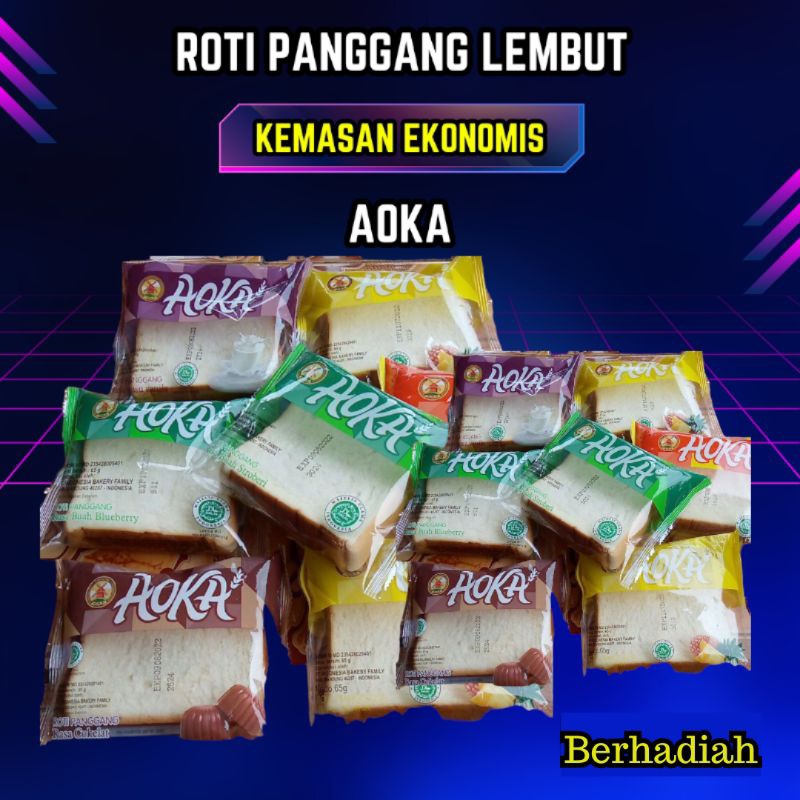 

Roti AOKA Panggang Lembut 65gr Cemilan Anak