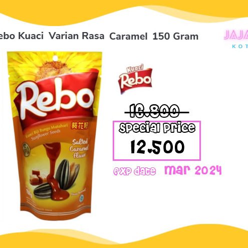 

➠☇☆✶ Kuaci Rebo Rasa Caramel 150 gram