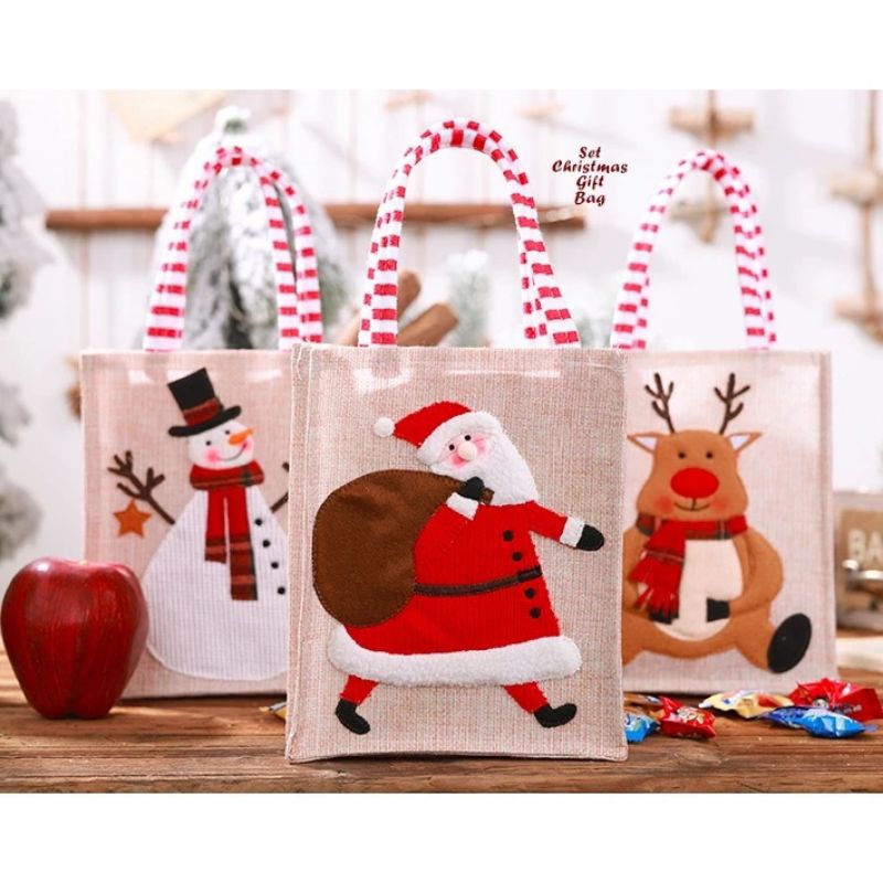 

Gift Bag Tas Natal / Hampers Natal / Goodie Bag Merry Christmas