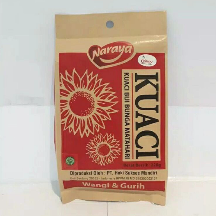 

Ready stock Kuaci Biji Bunga Matahari Naraya 220 g / Naraya Sunflower Seed 220 gr