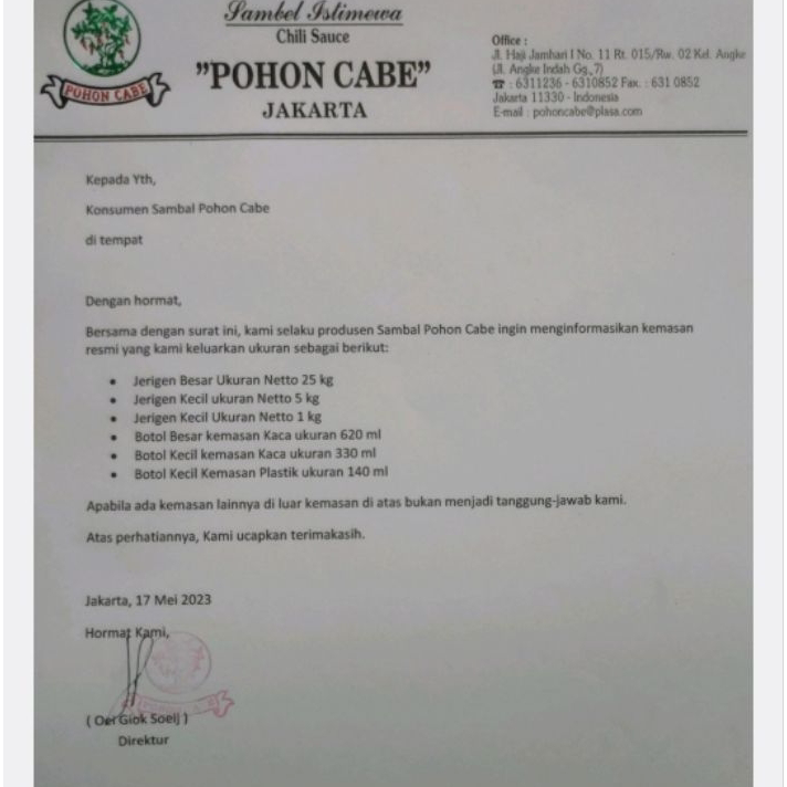 

Terlaku. Botol 330ml Sambal Pohon Cabe Sambel Alami Tanpa Pengawet/Pewarna/Pemedas PohonCabe Sehat Pedas Botol Beling Kaca