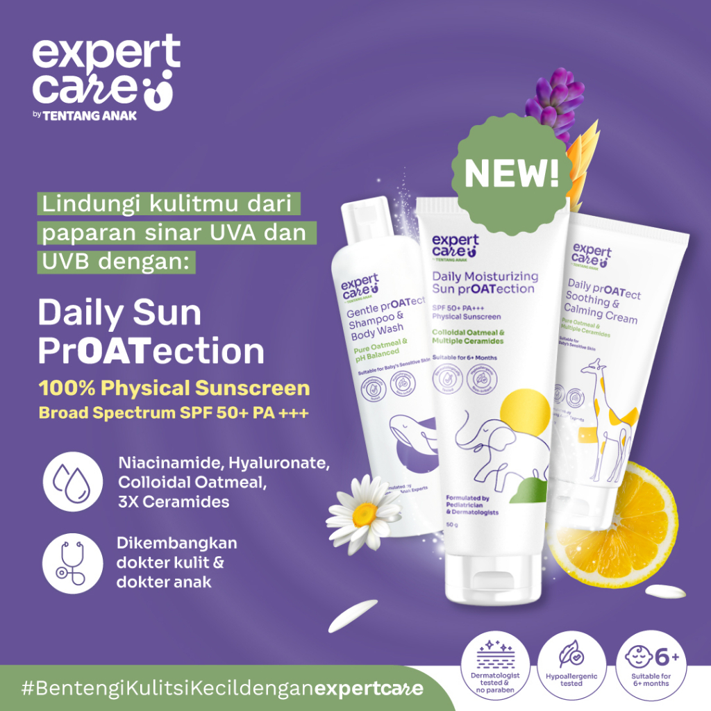 [Ready Bandung] Sunscreen Rekomendasi IDAI Expert Care Physical Sunscreen SPF 50+ PA+++ | Sunscreen Anak &amp; Bayi