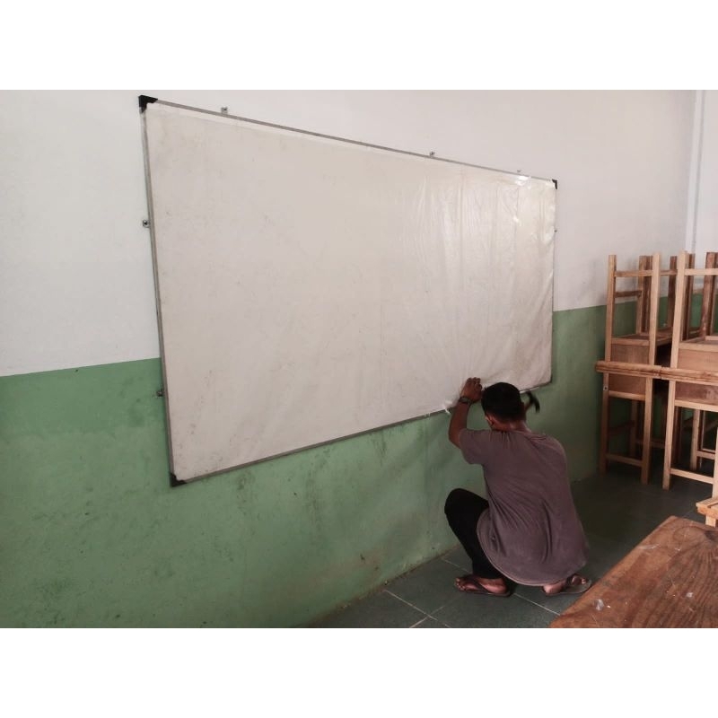 

Papan Tulis Dinding Ukuran 122 x 244 Bonus Penghapus & Spidol