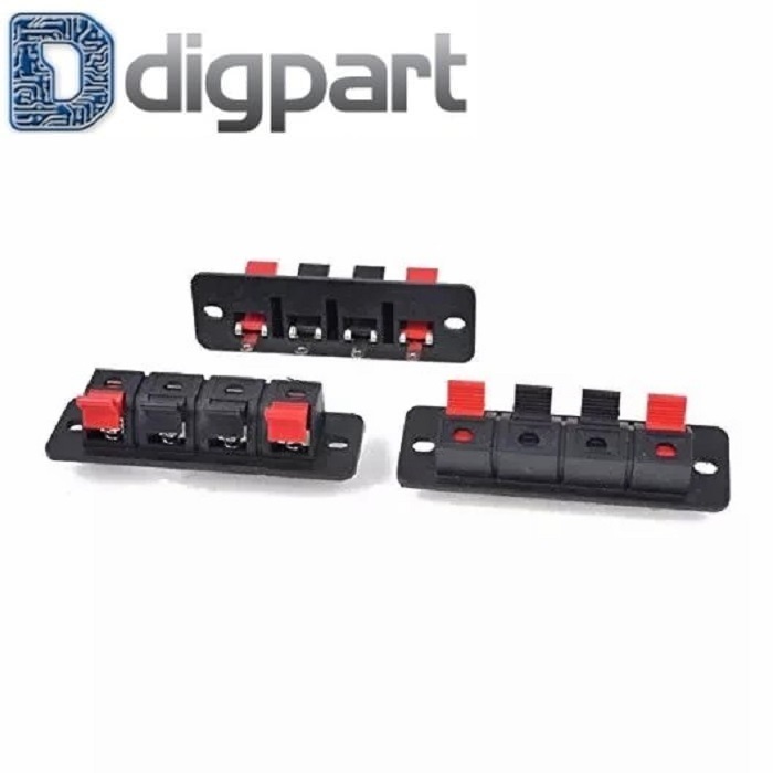 Terminal Soket Jek Output Speaker Amplifier 4 Pin