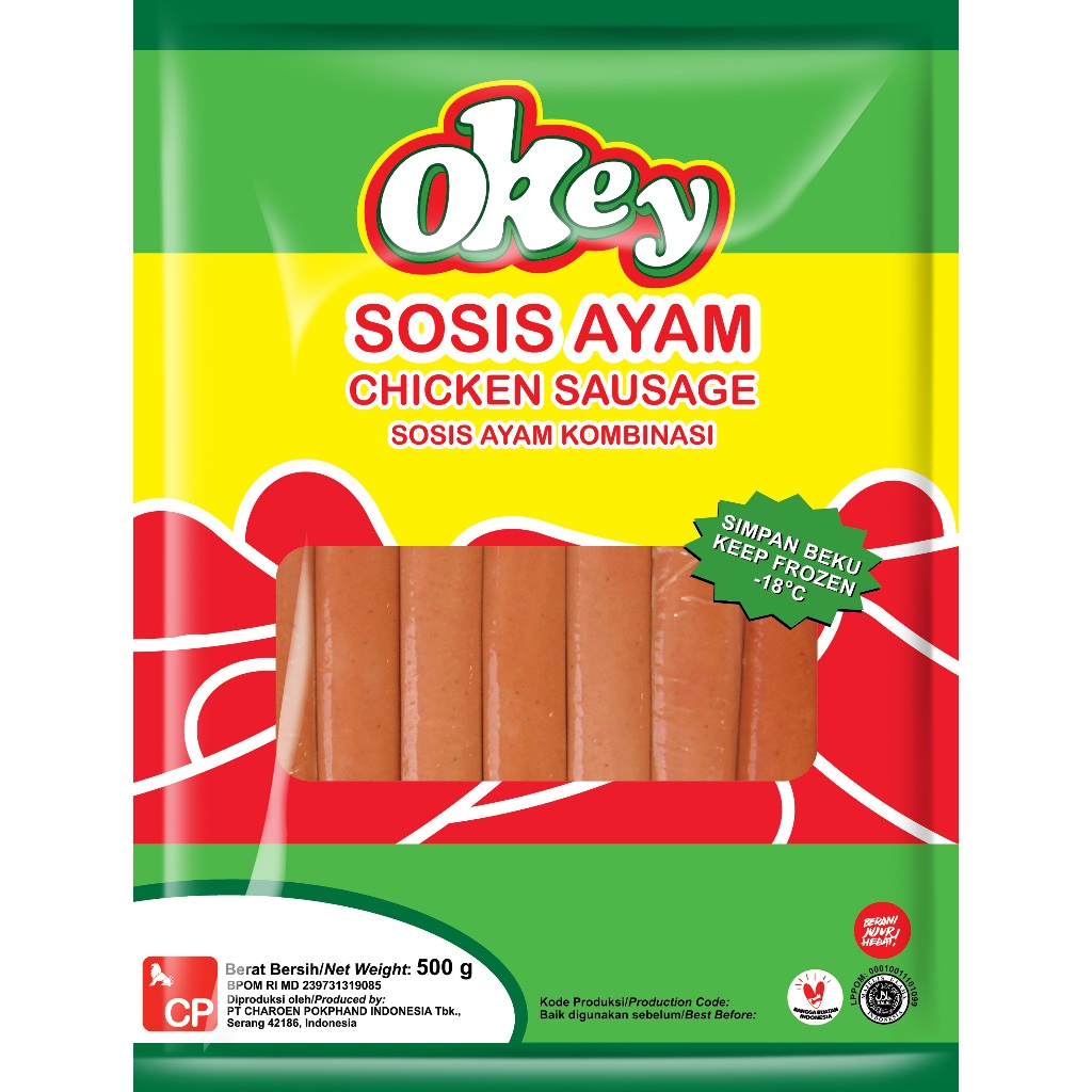 

Okey Sosis Ayam goreng & Sosis Ayam Bakar 500gr