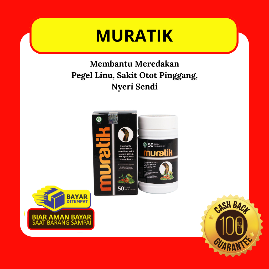 BPOM ORI MURATIK Asli 100% Obat Herbal Untuk Atasi Rematik / Obat Herbal Asam Urat / Oabt Herbal Ner