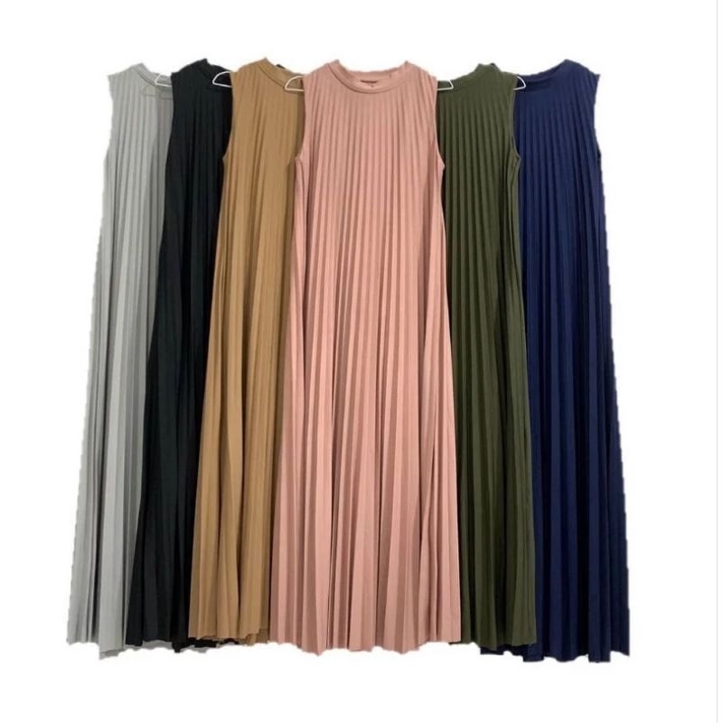 [COD] Gamis Plisket - Inner Plisket Yukensi - Gamis Plisket Premium