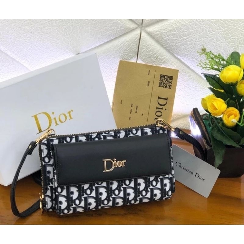 Dompet clutch sling mini dior