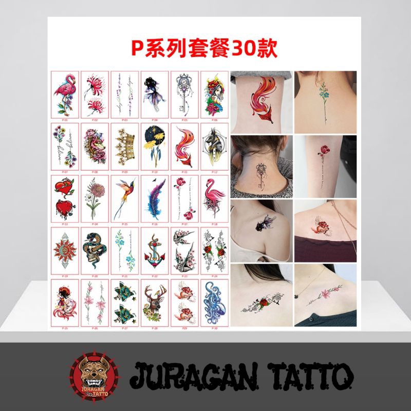 PAKET 10 GAMBAR BEBAS PILIH/Tatto Temporer/Tatto Temporary