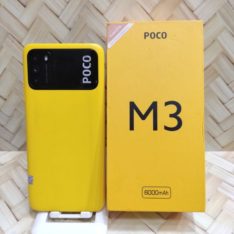 Poco M3 6/128 GB 4/64 GB Hp Second Seken Bekas Original Garansi Resmi