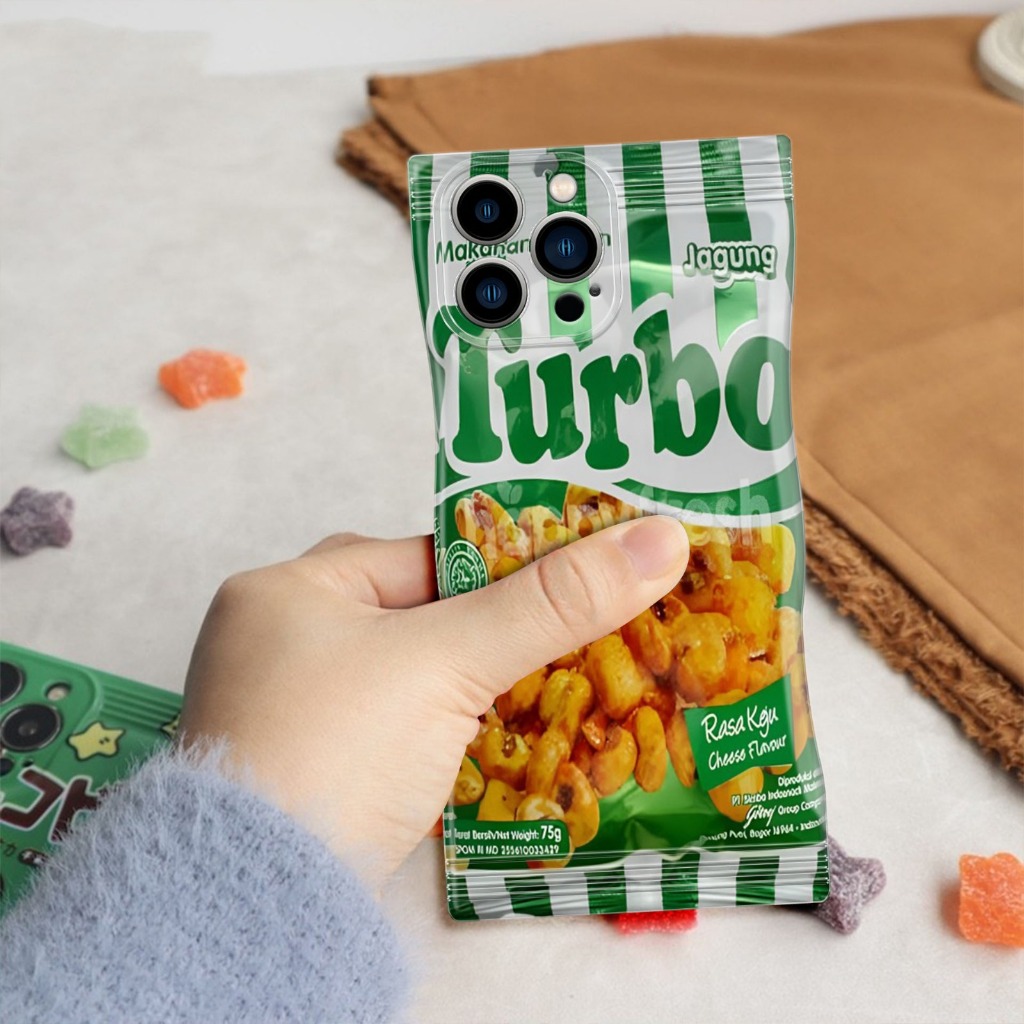 (FA-08) New Snack Case turbo ijo  7/8/se 2020/se 2022/7+/8+/x/xs/xr/xs max/11/11pro/11promax/12/12pr