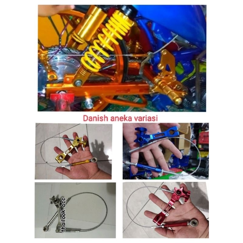 kawat rem seling rem belakang plus paha rem bintang cnc universal