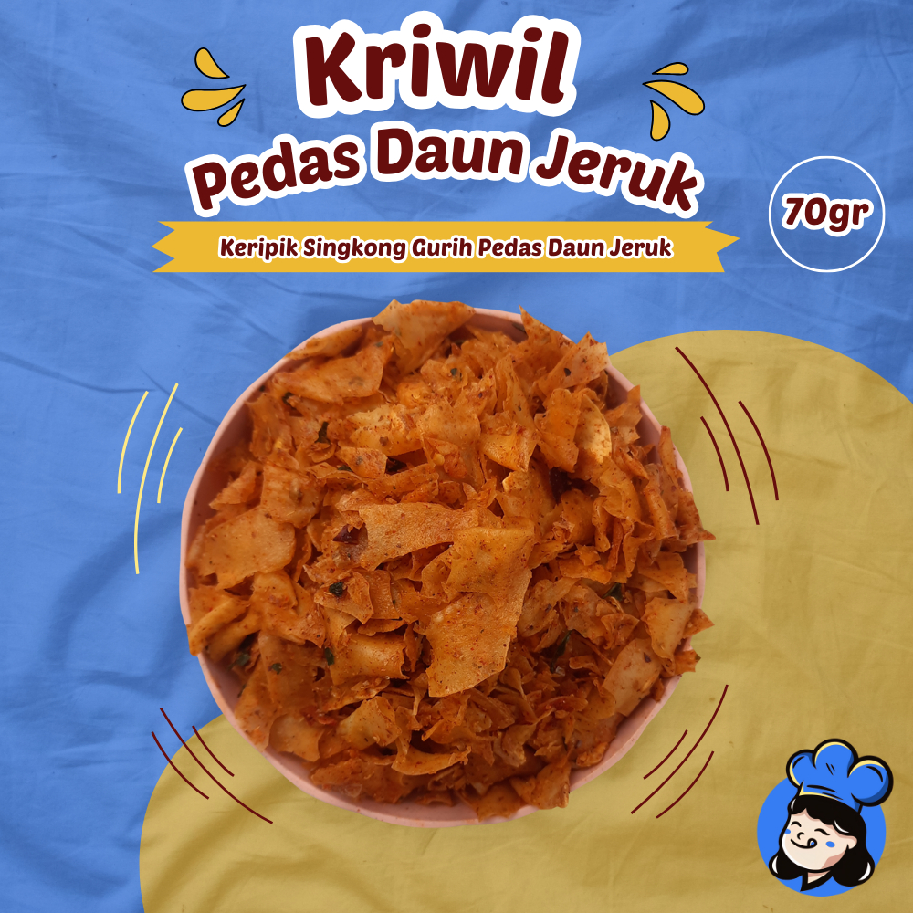 

Kriwil Keripik Singkong Pedas Daun Jeruk Kripik Kripset Cemilan Singkong Cikruh 70gr