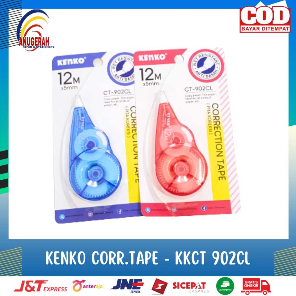 

CORRECTION TAPE KENKO CT-902CL // CORRECTION TAPE KENKO CT-902P (PCS)