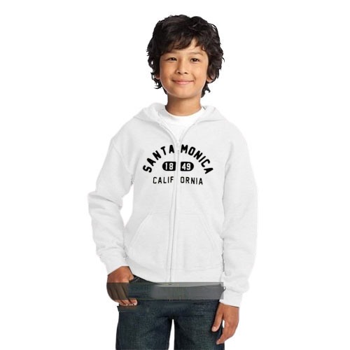 Jaket Hoodie Anak WHO.AU Santa Monica Zipper Cream Anak Laki Laki Perempuan Premium Quality