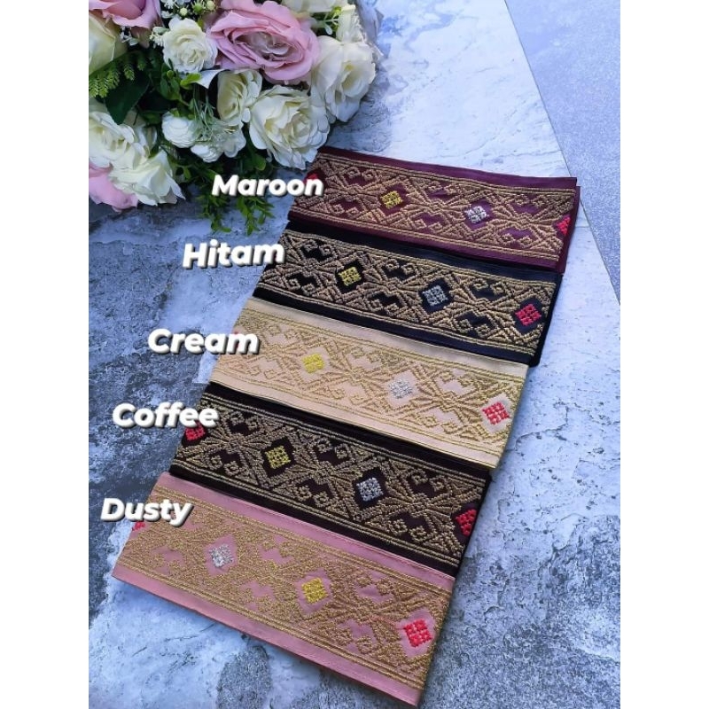 OBI SONGKET BORDIR/SELENDANG SONGKET BALI