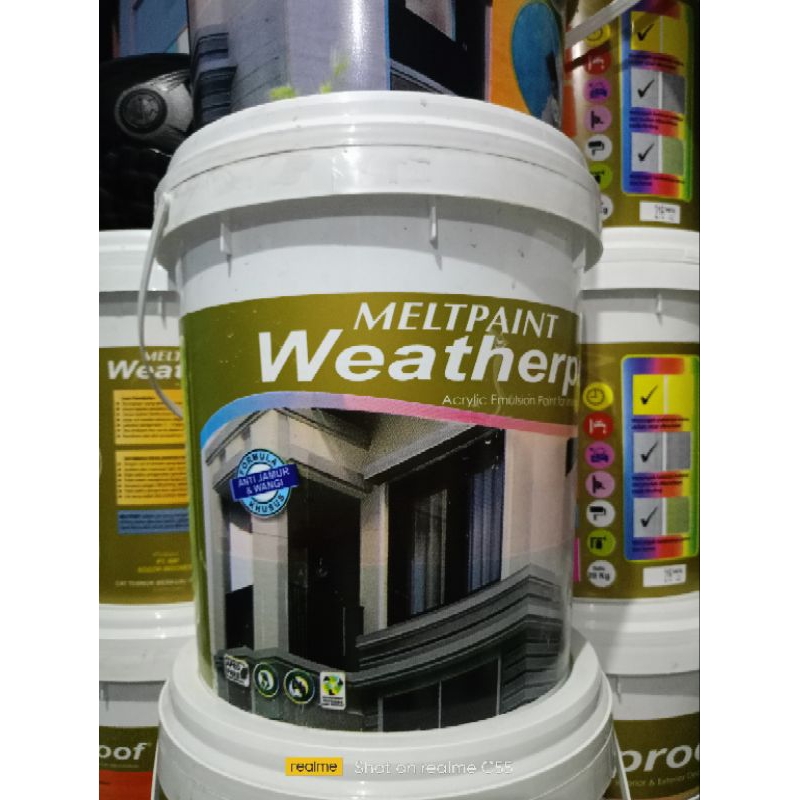 CAT TEMBOK MELTPAINT WEATHERPROOF KUALITAS PREMIUM(GOLD)