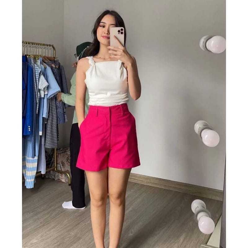 Hotpants Fuschia Wanita Terbaru Short Pants Korea Celana Pendek