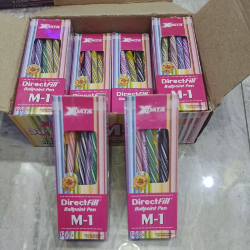 

BOLPEN PULPEN X DATA ULIR WARNA 12PCS NYAMAN