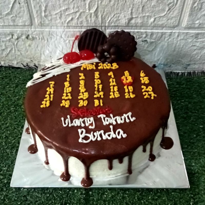 

kue ulang tahun logo kalender request 20cm