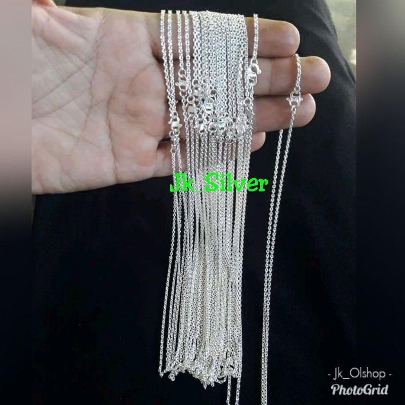 Kalung Medan Polos (Perak Murni)